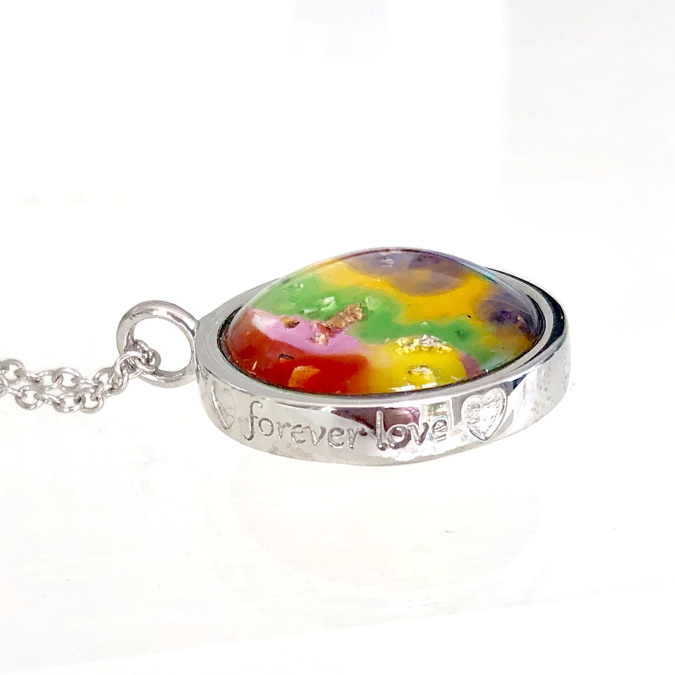 Forever Love Ashes in Glass Pendant Forever Love Ashes in Glass Pendant
